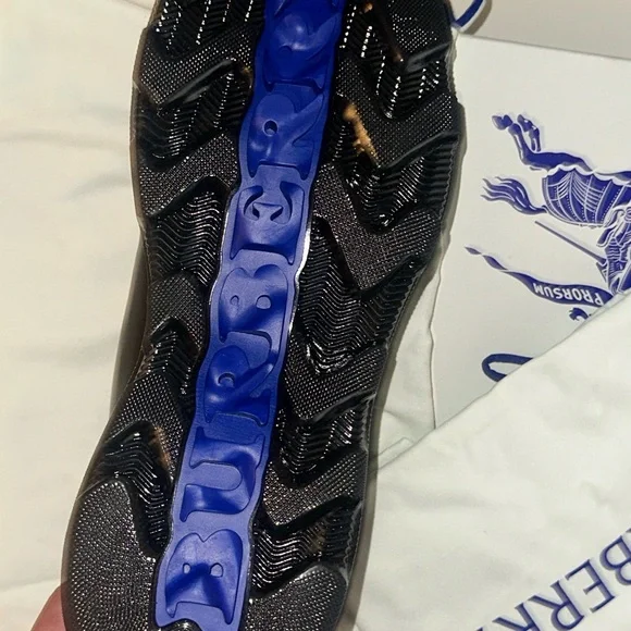 Men's Burberry Black and Blue shoes NEW